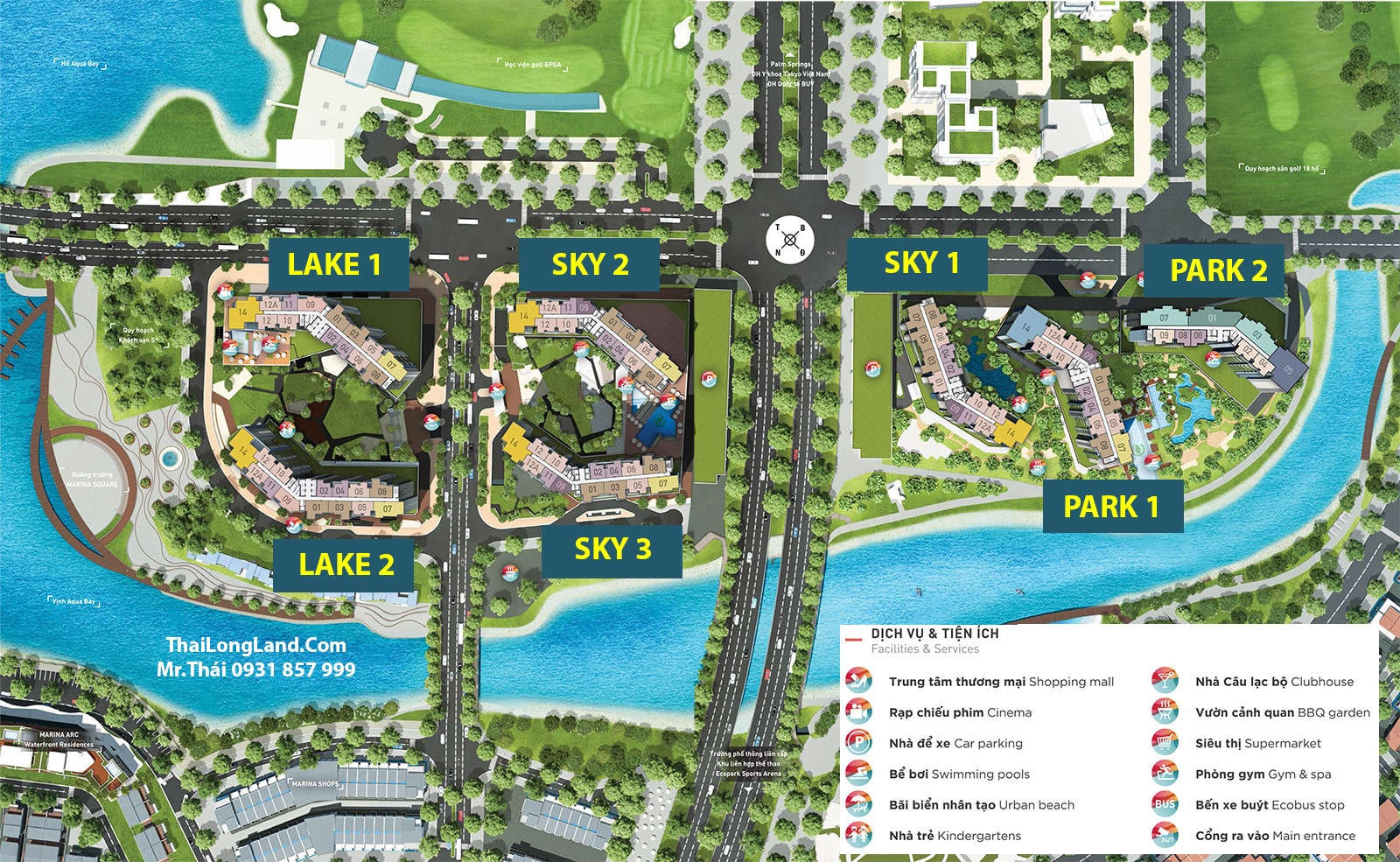 Mặt Bằng chung cư AquaBay Sky Residences Ecopark