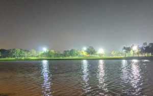 Bộ Ảnh Công Viên Hồ Thiên Nga Ecopark Về Đêm