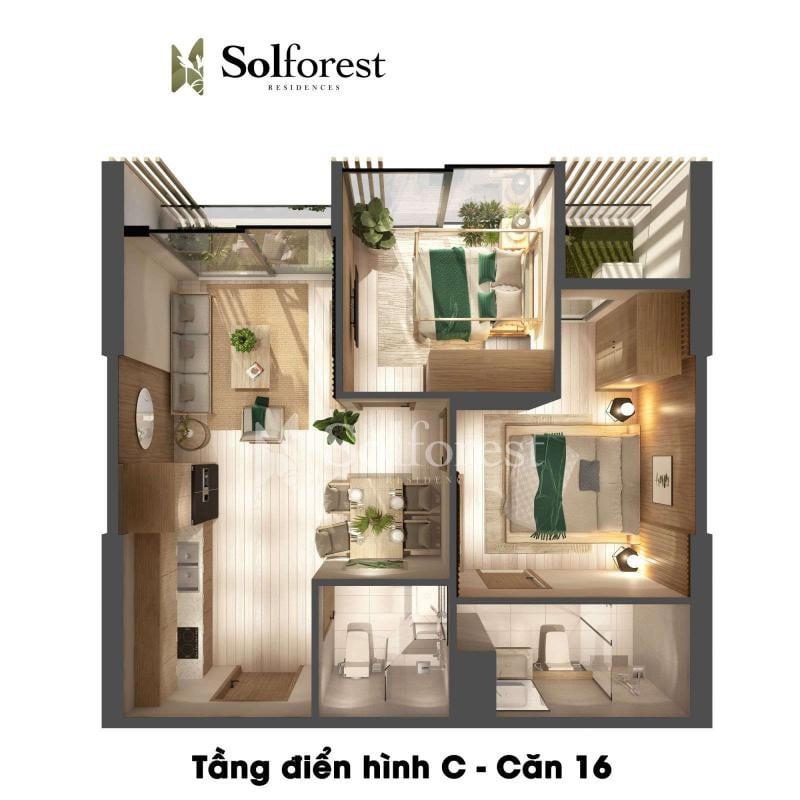 can ho solforest ecopark 2pn 2vs 57m2 min