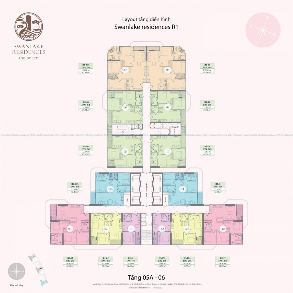 Bán Chung Cư Onsen SwanLake Ecopark 4 mat bang swan lake onsen tang5a 06 scaled min 1024x1024 1