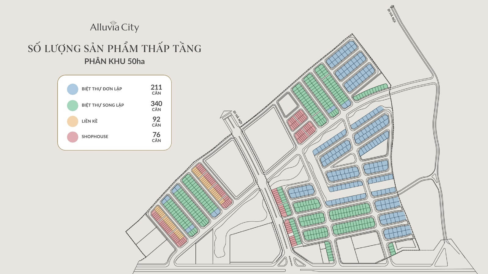 Thấp tầng Alluvia City 2 phan khu 50ha alluvia city 1